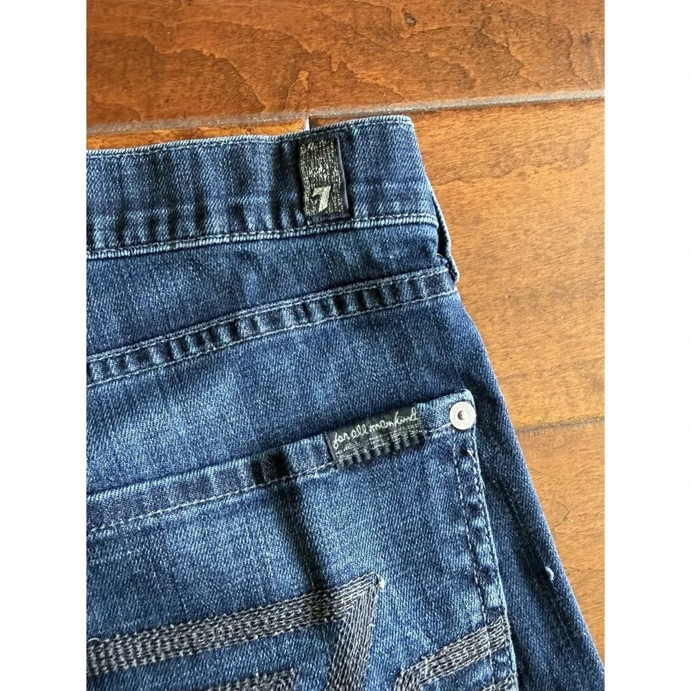 7 For All Mankind The Standard Straight Leg Denim Jeans Button Fly 36x33 USA